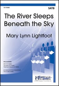 The River Sleeps Beneath the Sky SATB choral sheet music cover Thumbnail